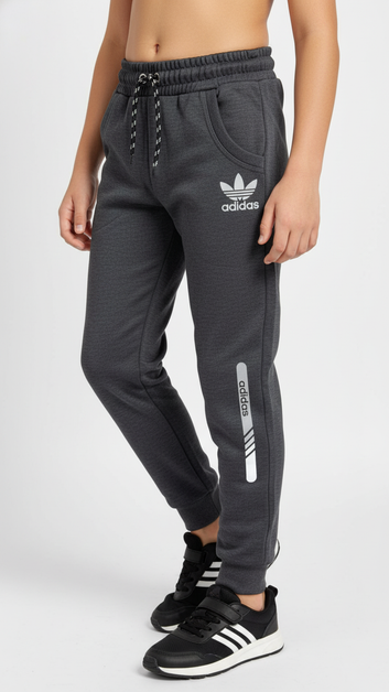 ADI Dark Gray Trouser Pants for Kids - Superior Kitonic Fleece