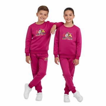 JDI Sweatshirt & Trouser Set for Boys and Girls – Polyester Shine Fleece