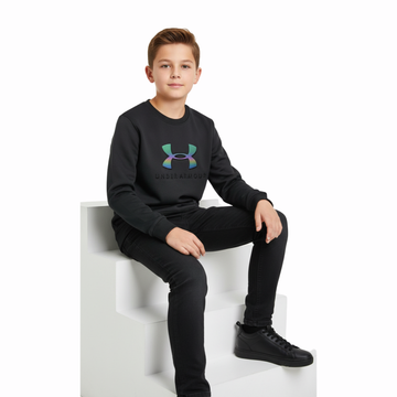 Boys black UA Shine Fleece Sweatshirt
